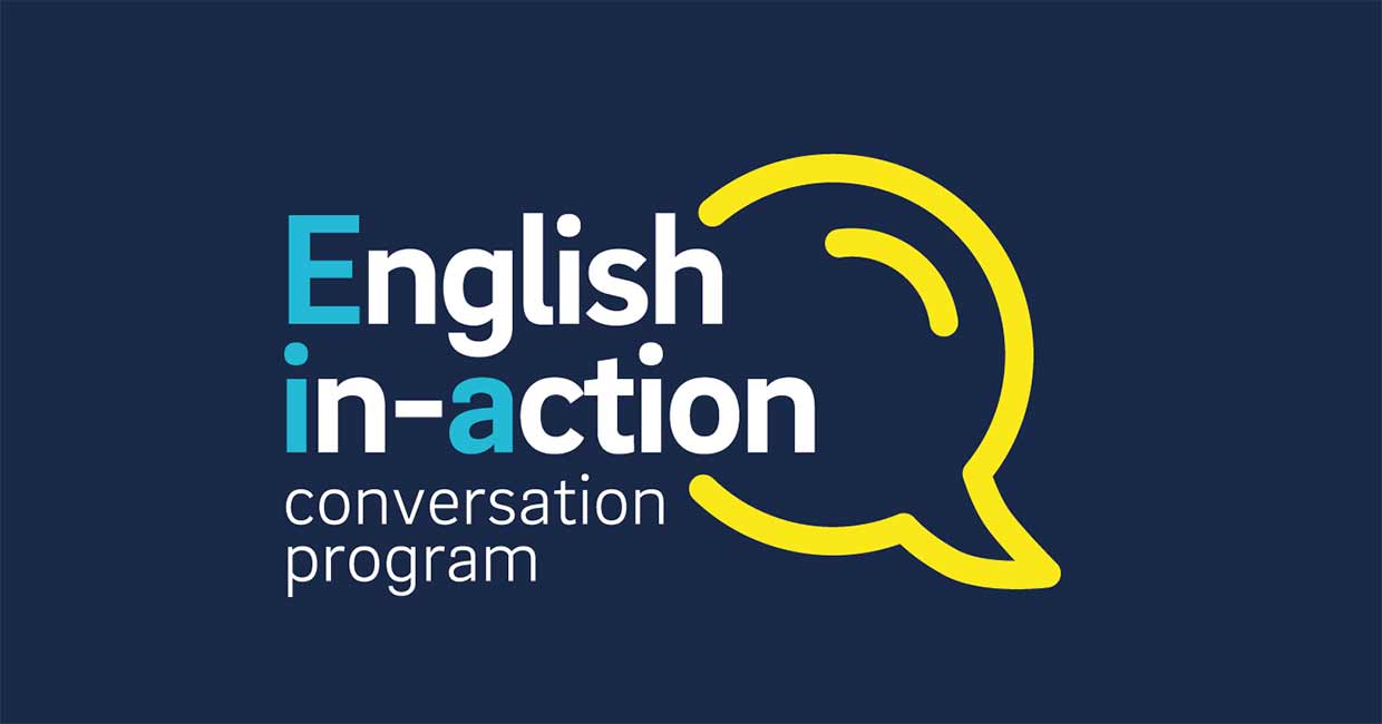 English in action conversation program logo